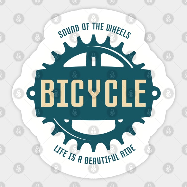 Bicycle Life is a Beautiful Ride Sticker by Olloway